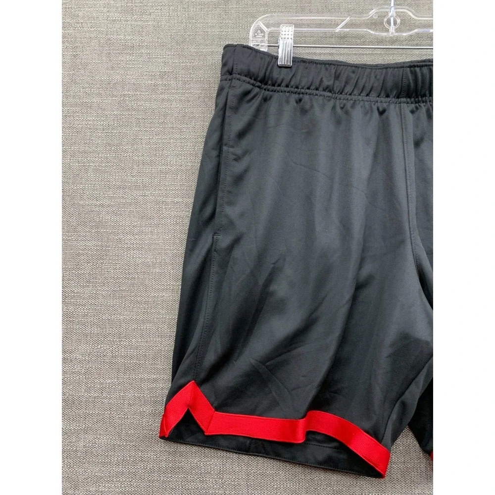 Air Jordan Jumpman GFX Knit Shorts Mens Medium Black Gym Red Logo Basketball